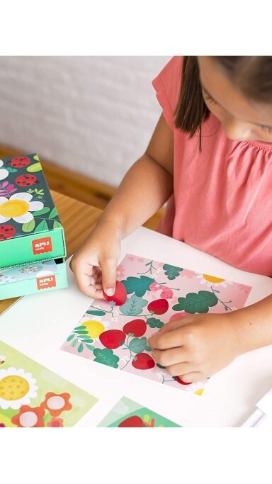 Apli Kids Lipdukų žaidimas „Ladybug“