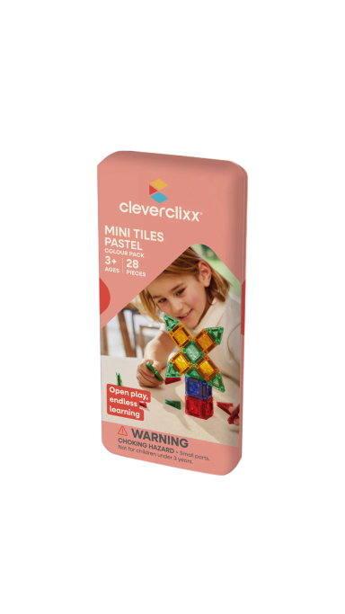 Cleverclixx - Magnetinis mini plytelių rinkinys, 28d.
