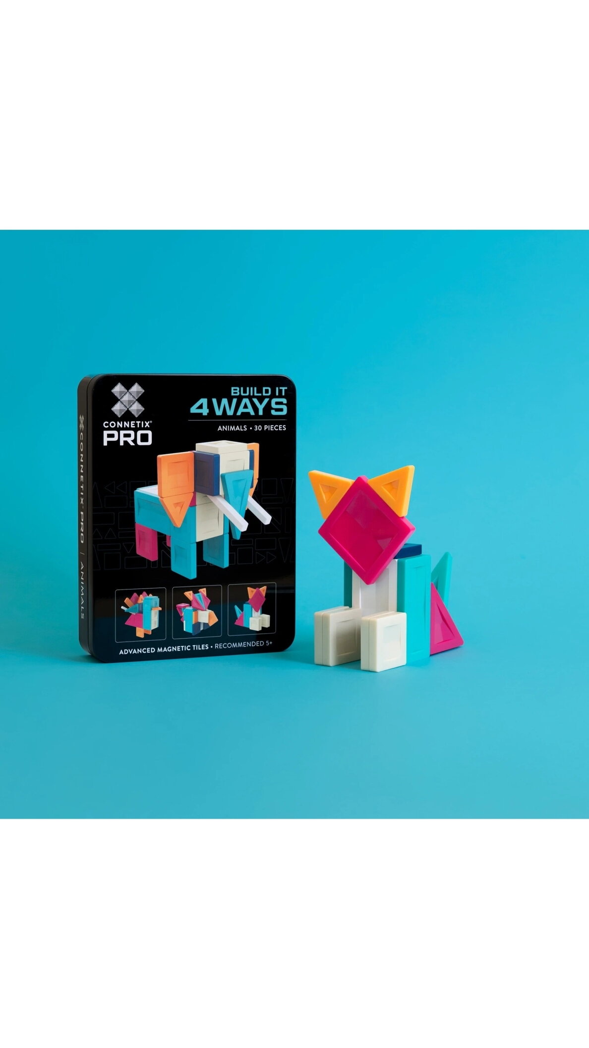CONNETIX - magnetinis konstruktorius PRO Build It 4 Ways Animals Pack, 30d. 5