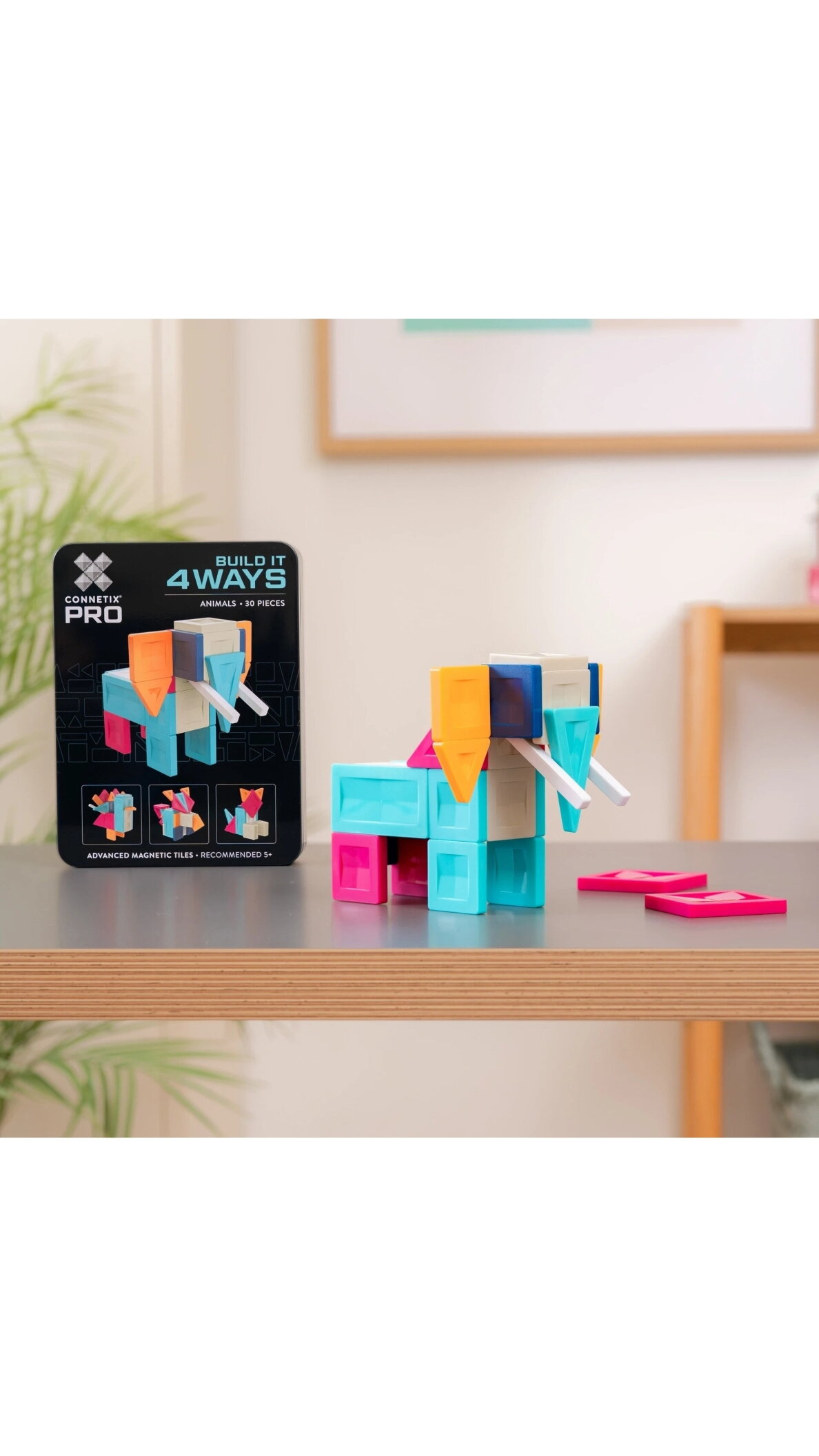 CONNETIX - magnetinis konstruktorius PRO Build It 4 Ways Animals Pack, 30d. 4 CONNETIX - magnetinis konstruktorius PRO Build It 4 Ways Animals Pack, 30d. 4