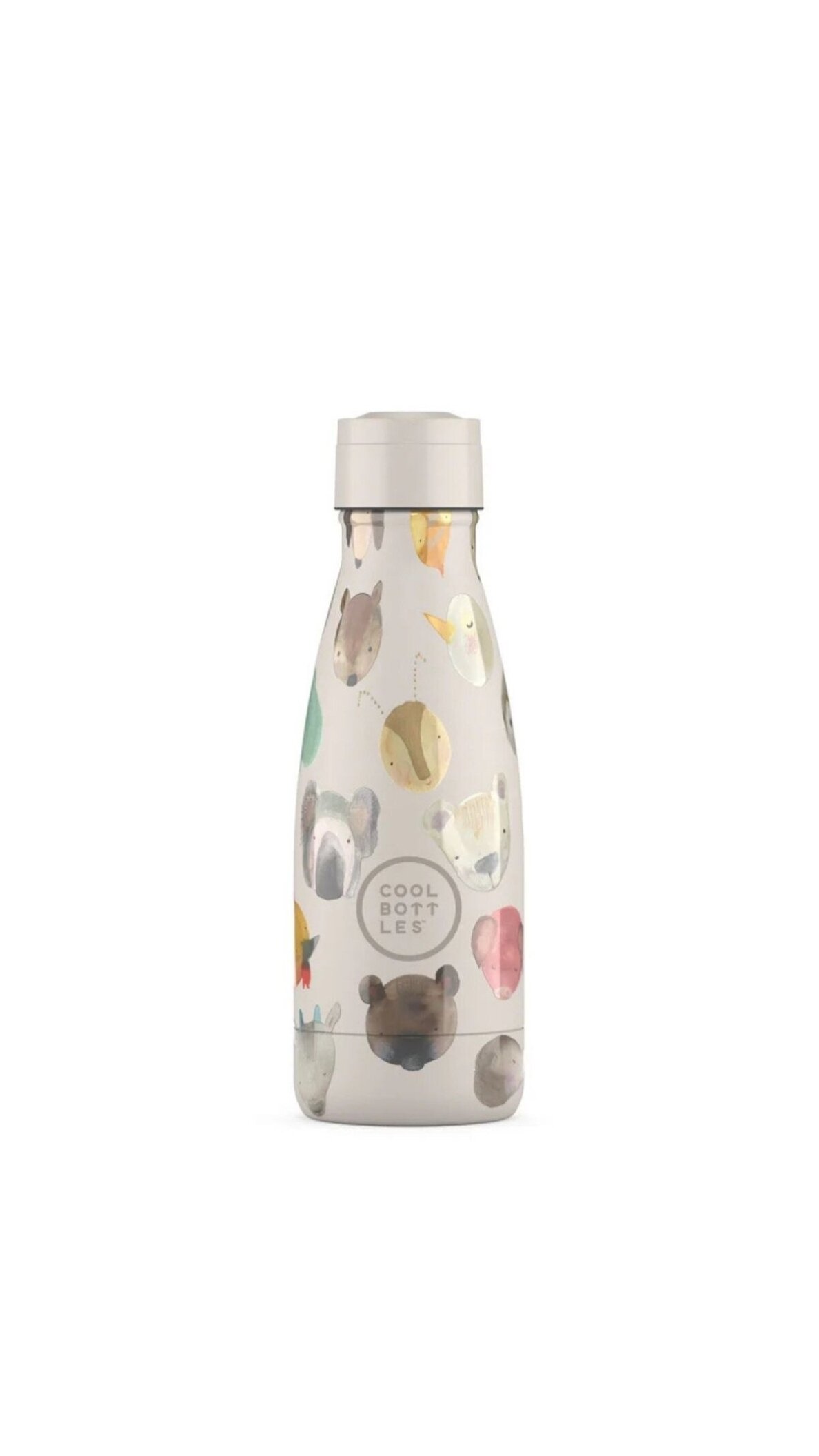 Cool Bottles - Nerūdijančio plieno vaikiškas buteliukas su šiaudeliu arba užsukimu, 260ml (Tiny creatures) 1 Cool Bottles - Nerūdijančio plieno vaikiškas buteliukas su šiaudeliu arba užsukimu, 260ml (Tiny creatures) 1