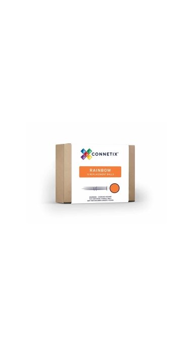 CONNETIX kamuoliukų pakuotė, 12vnt., vaivorykštiniai