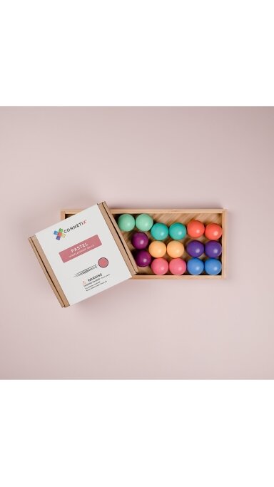 CONNETIX kamuoliukų pakuotė, 16vnt., pasteliniai