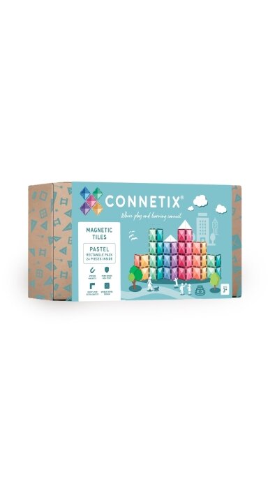 CONNETIX magnetinis konstruktorius 24d. Rectangle pack