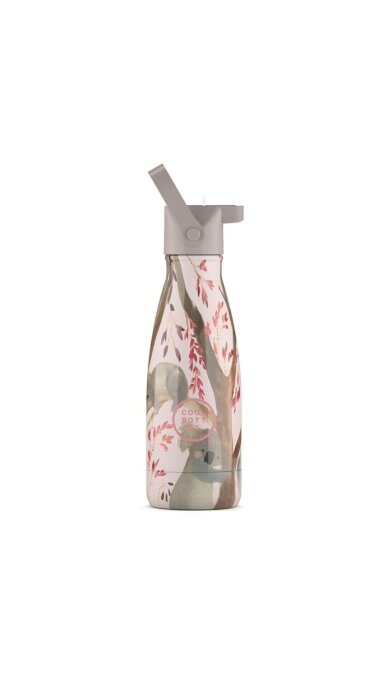 Cool Bottles - Nerūdijančio plieno vaikiškas buteliukas su šiaudeliu arba užsukimu, 260ml (Koala hugs) 4 Cool Bottles - Nerūdijančio plieno vaikiškas buteliukas su šiaudeliu arba užsukimu, 260ml (Koala hugs) 4