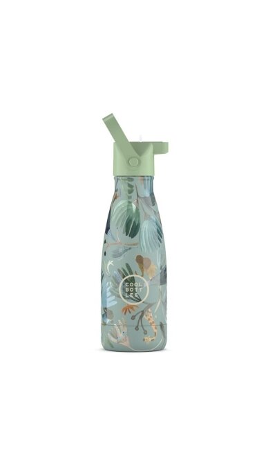 Cool Bottles - Nerūdijančio plieno vaikiškas buteliukas su šiaudeliu arba užsukimu, 260ml (Secret nature) 4 Cool Bottles - Nerūdijančio plieno vaikiškas buteliukas su šiaudeliu arba užsukimu, 260ml (Secret nature) 4