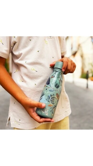 Cool Bottles - Nerūdijančio plieno vaikiškas buteliukas su šiaudeliu arba užsukimu, 260ml (Secret nature) Cool Bottles - Nerūdijančio plieno vaikiškas buteliukas su šiaudeliu arba užsukimu, 260ml (Secret nature)