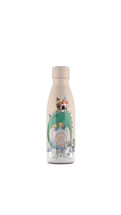 Cool Bottles - Nerūdijančio plieno vaikiškas buteliukas su šiaudeliu arba užsukimu, 350ml (Dragon dreams) 2 Cool Bottles - Nerūdijančio plieno vaikiškas buteliukas su šiaudeliu arba užsukimu, 350ml (Dragon dreams) 2