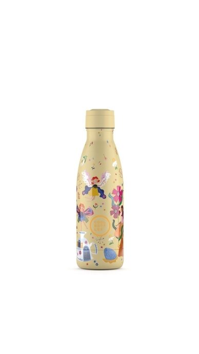Cool Bottles - Nerūdijančio plieno vaikiškas buteliukas su šiaudeliu arba užsukimu, 350ml (Magical fairies) 1