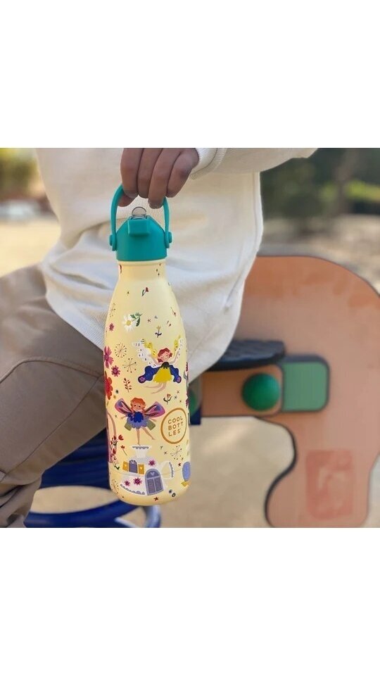 Cool Bottles - Nerūdijančio plieno vaikiškas buteliukas su šiaudeliu arba užsukimu, 350ml (Magical fairies) Cool Bottles - Nerūdijančio plieno vaikiškas buteliukas su šiaudeliu arba užsukimu, 350ml (Magical fairies)