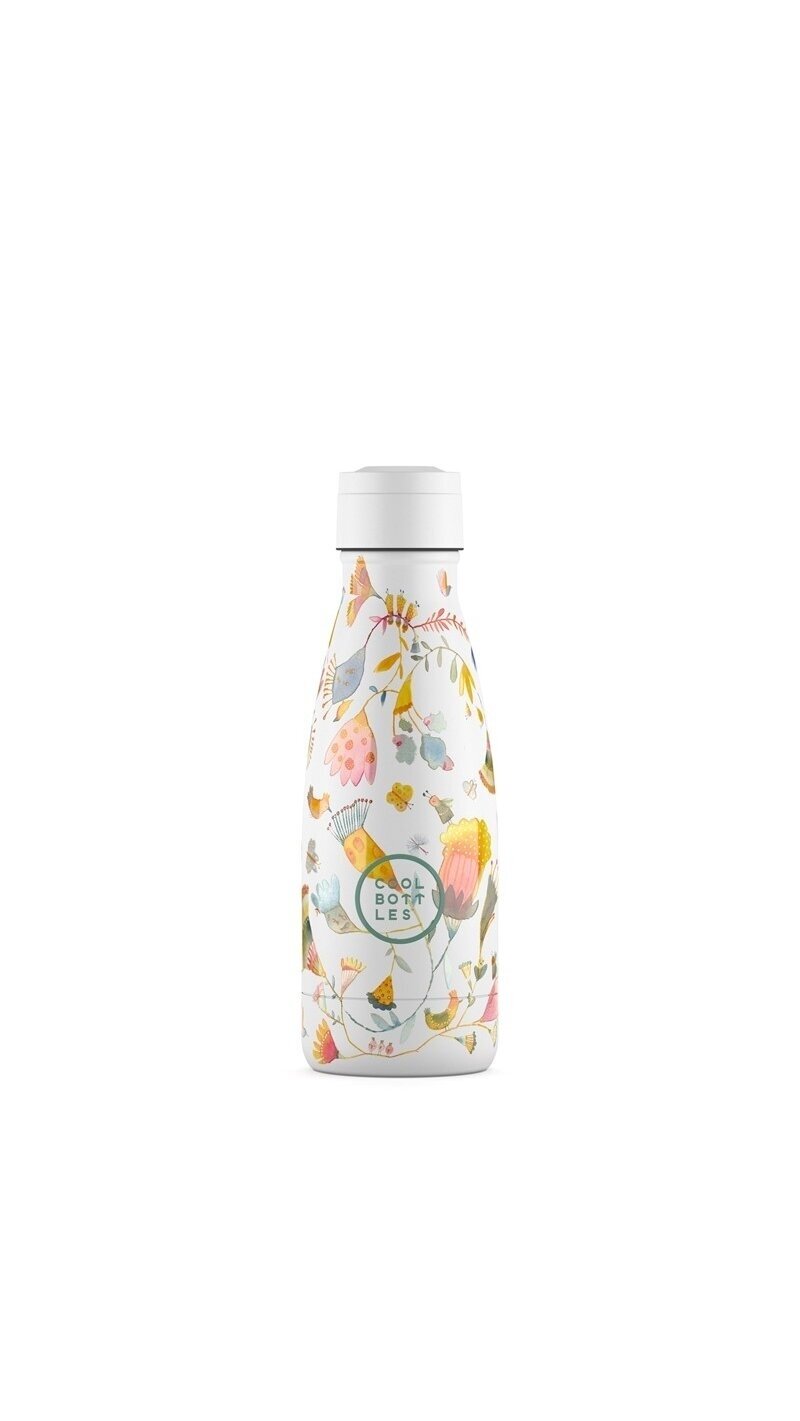 Cool Bottles - Nerūdijančio plieno vaikiškas buteliukas su šiaudeliu arba užsukimu, 260ml (Spring flowers) 1 Cool Bottles - Nerūdijančio plieno vaikiškas buteliukas su šiaudeliu arba užsukimu, 260ml (Spring flowers) 1