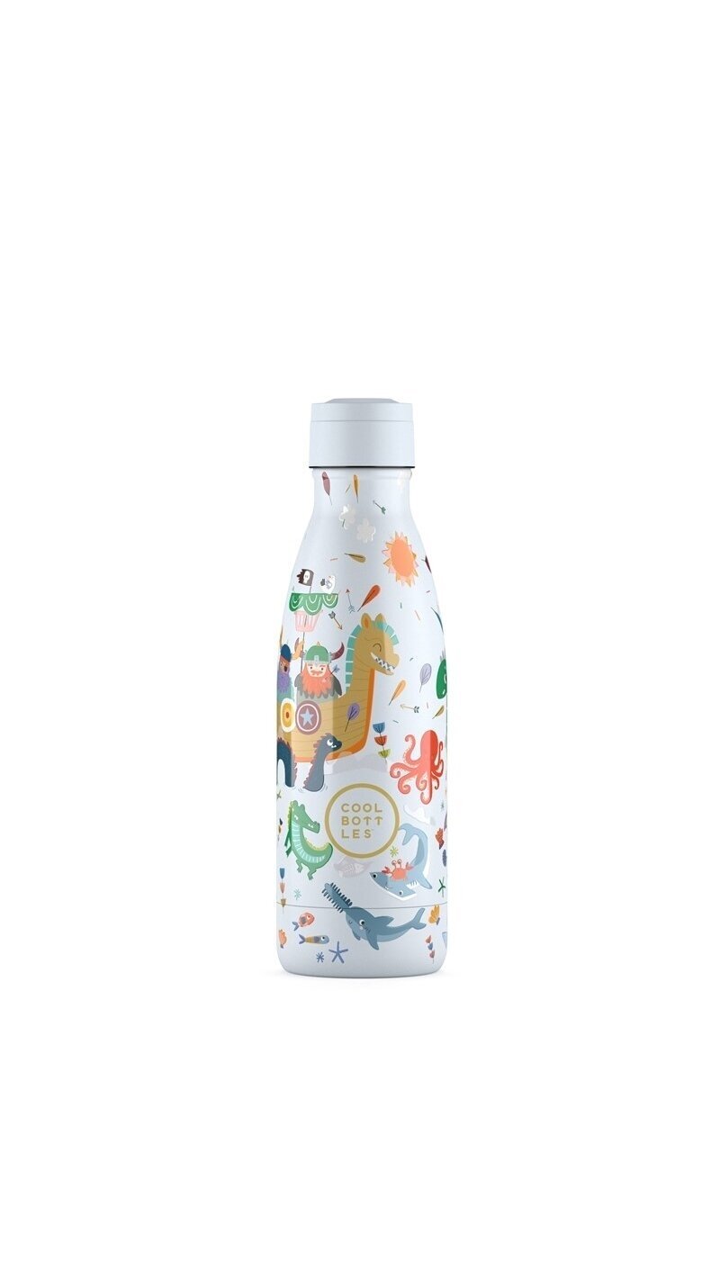 Cool Bottles - Nerūdijančio plieno vaikiškas buteliukas su šiaudeliu arba užsukimu, 350ml (Brave vikings) 3 Cool Bottles - Nerūdijančio plieno vaikiškas buteliukas su šiaudeliu arba užsukimu, 350ml (Brave vikings) 3