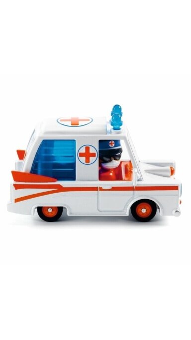 DJECO - Mašinėlė - CRAZY MOTORS - Hurry Ambulance