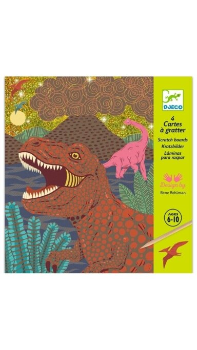 DJECO Nutrinamos kortelės - Dinozaurai