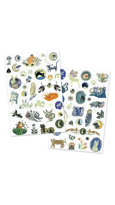 DJECO Tatuiruotės - Nakties atspindžiai (50+ tatuiruočių)