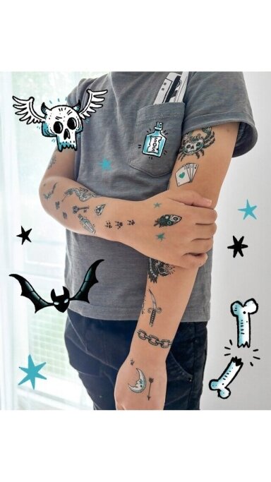 DJECO Tatuiruotės - Tamsi pusė (50+ tatuiruočių)