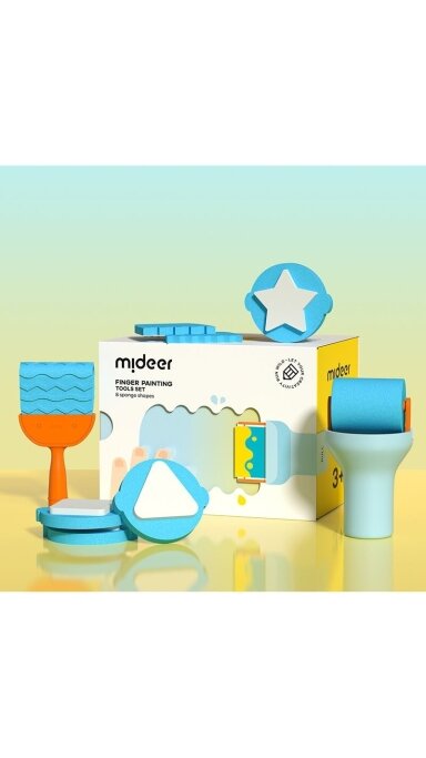 Mideer - Įrankių rinkinys piešimui dažais
