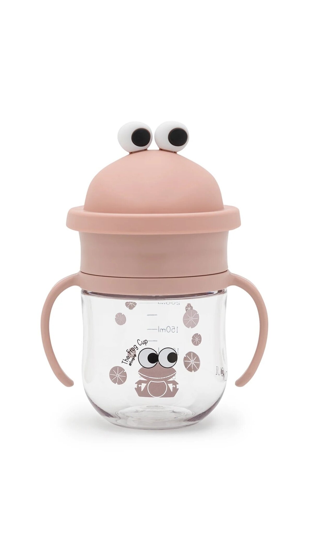 NOUI NOUI 360° puodelis-gertuvė, 250ml - The Frog Cup rosa 1