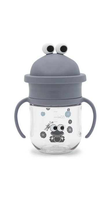 NOUI NOUI 360° puodelis-gertuvė, 250ml - The Frog Cup blue NOUI NOUI 360° puodelis-gertuvė, 250ml - The Frog Cup blue