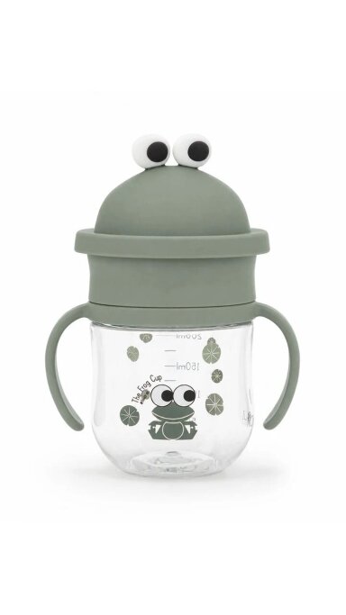 NOUI NOUI 360° puodelis-gertuvė, 250ml - The Frog Cup mint NOUI NOUI 360° puodelis-gertuvė, 250ml - The Frog Cup mint