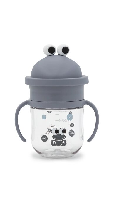 NOUI NOUI 360° puodelis-gertuvė, 250ml - The Frog Cup blue 1
